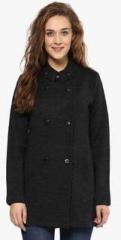 Cayman Black Coloured Solid Jacket women