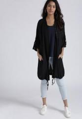 Chemistry Black Solid Shrug women