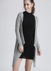 Chemistry Grey Melange Front Open Shrug women