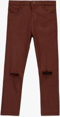 Cherry Crumble Maroon Slim Fit Track Pants girls