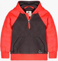 Cherry Crumble Orange Solid Winter Jacket boys