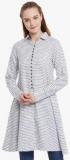 Cherymoya Off White Striped Tunic women