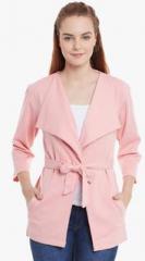 Cherymoya Pink Solid Shrug women