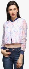 Cherymoya White Printed Summer Jacket women