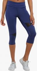 Chkokko Blue Solid Skinny Fit Capri women