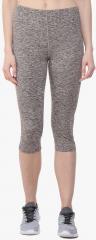 Chkokko Grey Solid Capri women