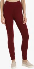 Chkokko Maroon Leggings women