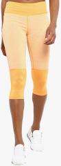 Chkokko Mustard Colourblocked Skinny Fit Capri women