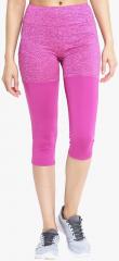 Chkokko Pink Printed Skinny Fit Capri women