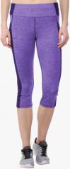 Chkokko Purple Solid Capri women