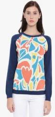 Chumbak Multicoloured Printed Sweater women