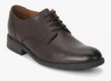 Clarks Truxton Plain Brown Derby Formal Shoes Men