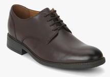 Clarks Truxton Plain Brown Derby Formal Shoes men