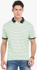 Classic Polo Green Striped Polo T Shirt men