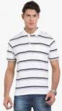 Classic Polo White Striped Polo T Shirt men