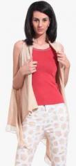 Claude 9 Cream Solid Shrug women