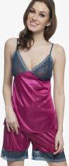 Clovia Purple Solid Sleepwear women