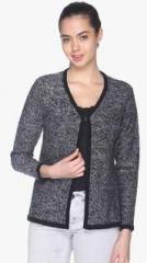 Club York Grey Solid Shrug women