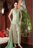 Xclusive Chhabra Green Embellished Dress Material women