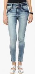 Code 61 Navy Blue Mid Rise Skinny Jeans women