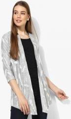 Code By Lifestyle Grey Melange Textured Shrug women