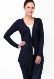 Color Cocktail Navy Blue Solids Shrugs Women