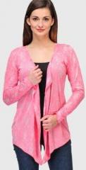 Color Cocktail Pink Printed Shrug women