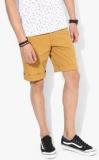 Colorplus Mustard Yellow Printed Regular Fit Short Men