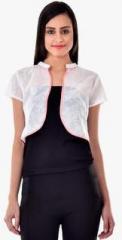 Colors Couture White Embroidered Shrug women