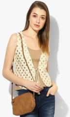 Colour Me Beige Embellished Shrug women