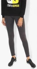 Converse Dark Grey Solid Leggings women