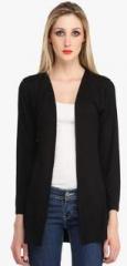 Cottinfab Black Solid Shrug women