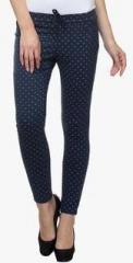 Crimsoune Club Navy Blue Printed Jegging women