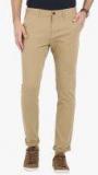 Crocodile Khaki Solid Slim Fit Chinos men