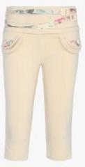 Cutecumber Beige Slim Fit Trouser girls