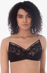 Da Intimo Black Lace Non Wired Medium Non Padded Demi Bra women