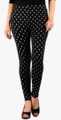 De Moza Black Printed Legging women