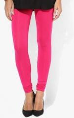 De Moza Fuchsia Solid Leggings women