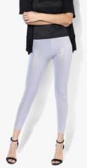 De Moza Silver Solid Leggings women