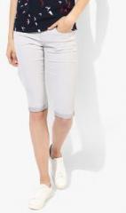 Deal Jeans Grey Solid Capri women