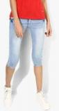 Deal Jeans Light Blue Washed Capri women