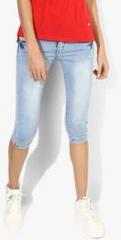 Deal Jeans Light Blue Washed Capri women