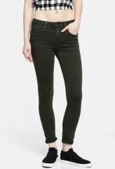 Deal Jeans Olive Slim Fit Mid Rise Jeans women