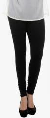 Deewa Black Solid Leggings women