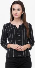 Deewa Black Striped Blouse women