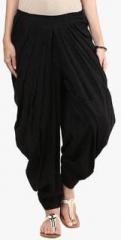 Design House Black Solid Harem Pant women