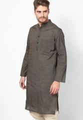 Design House Striped Black Long Kurta men