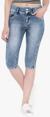 Devis Blue Washed Capri women