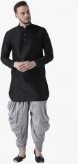 Deyann Black Solid Kurta Pyjamas men