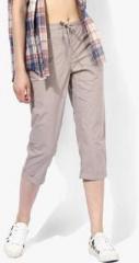 Dorothy Perkins Beige Solid Capri women